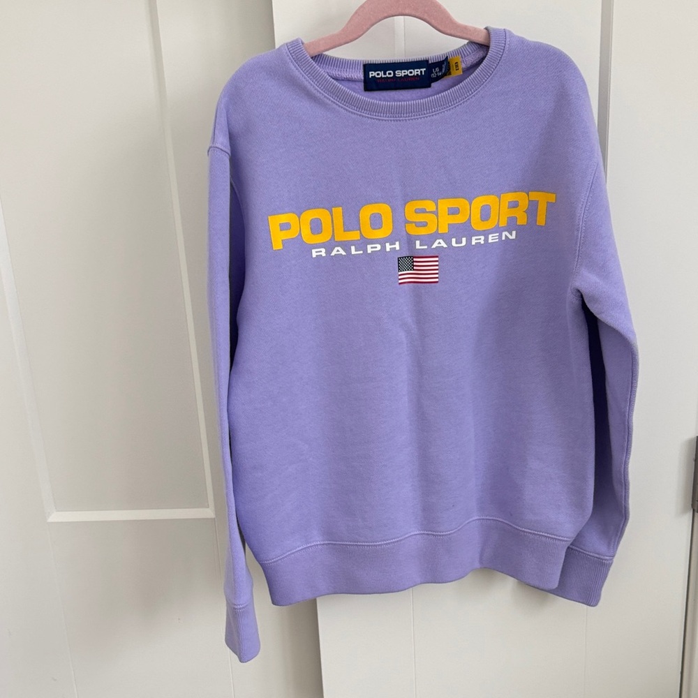 Ralph Lauren Polo Sport Girls Lavender Sweatshirt